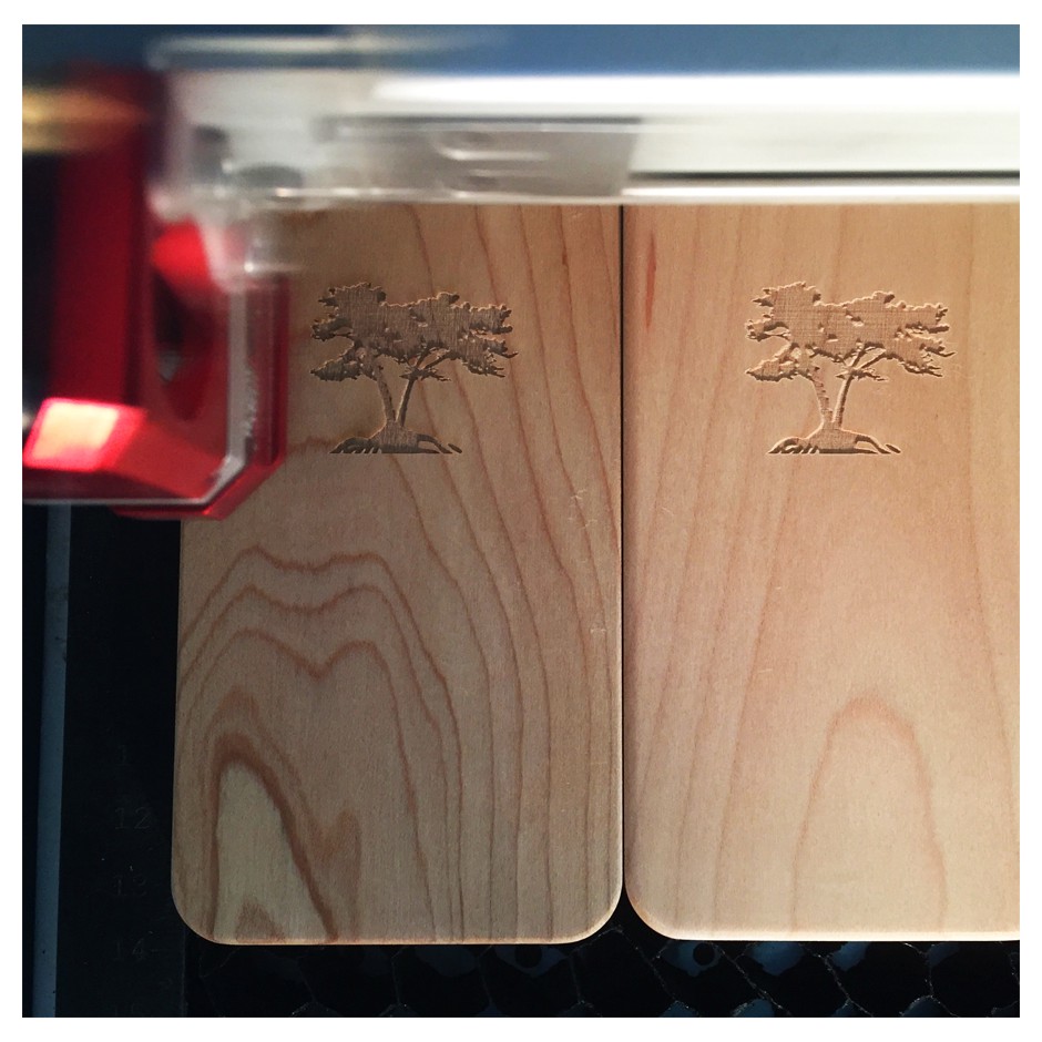 Custom wood iPhone case