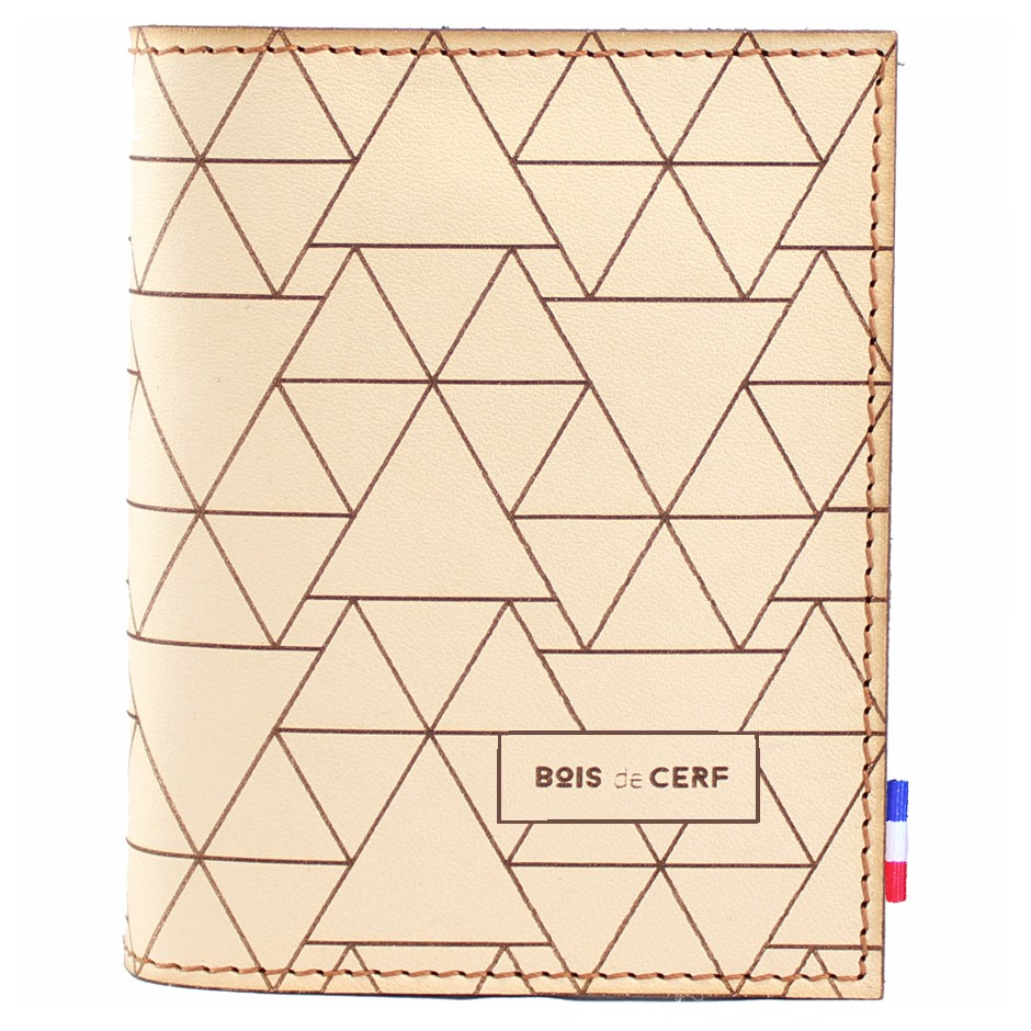 Leather Sleeve Wallet - pyramids